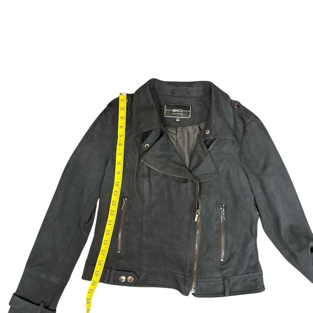 Blanc Noir Women's Charcoal Leather Jacket - Picture 10 of 13